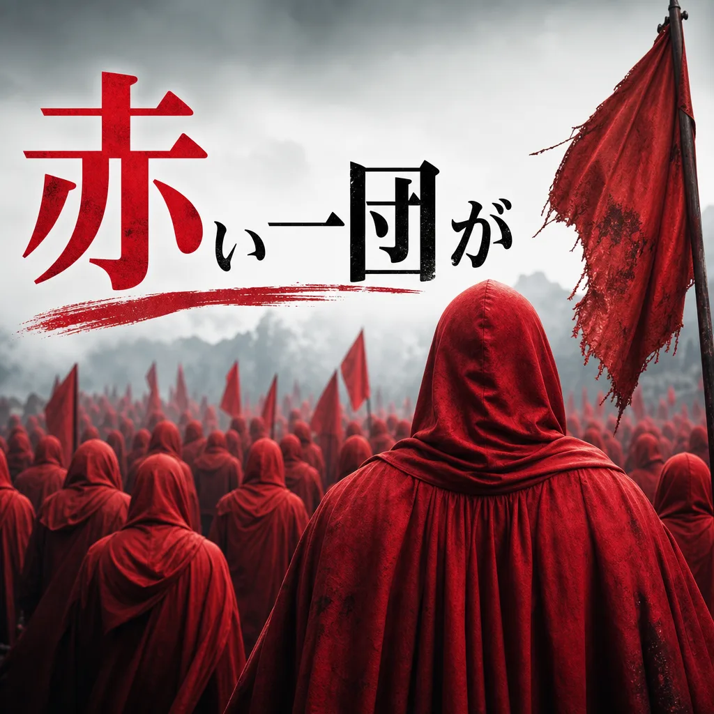 赤い一団が