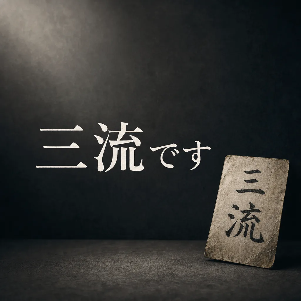 三流です