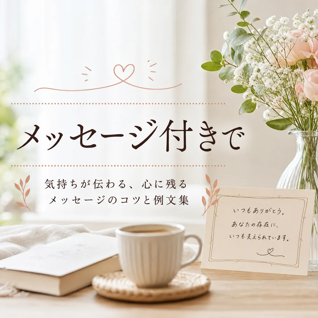 メッセージ付きで