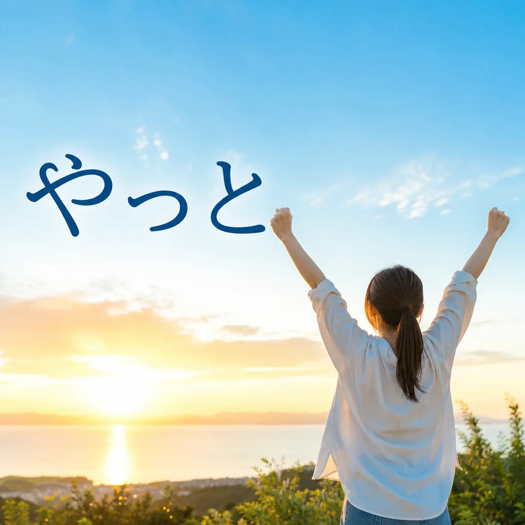 やっと