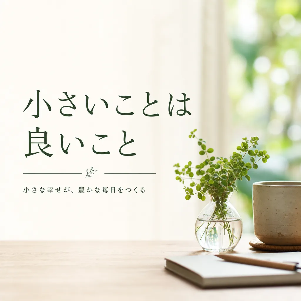 小さいことは良いこと