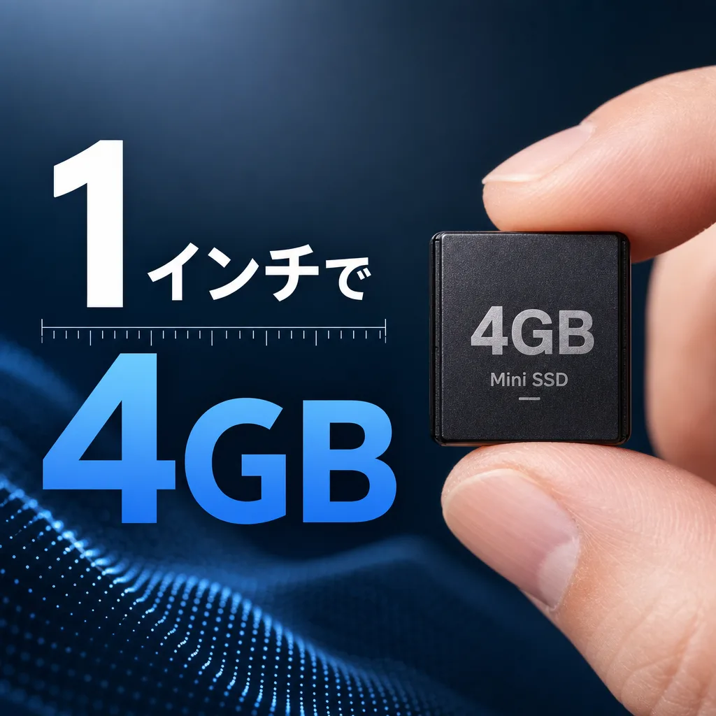 1インチで4GB