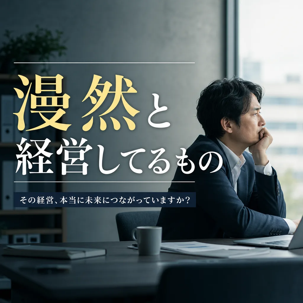 漫然と経営してるもの