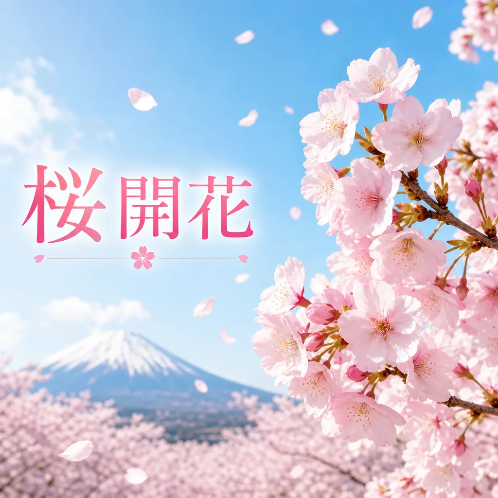 桜開花