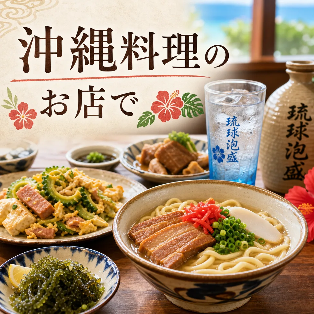 沖縄料理のお店で
