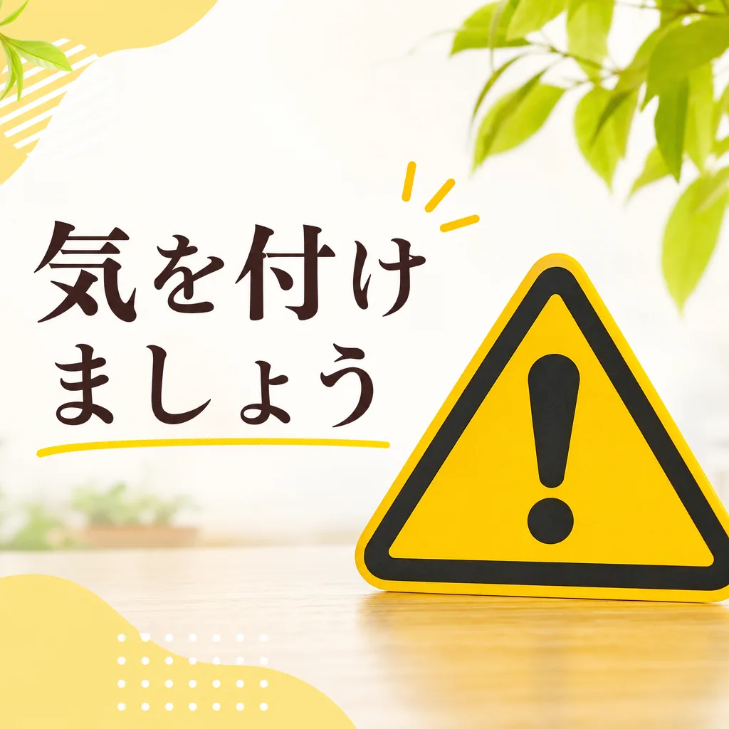 気を付けましょう
