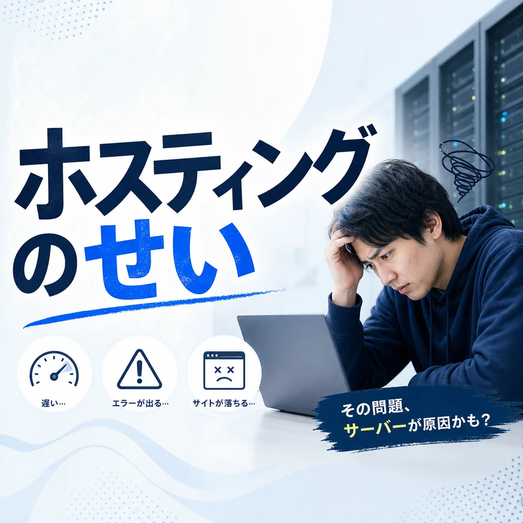 ホスティングのせい