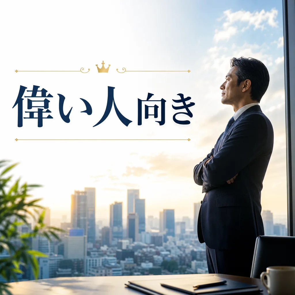 偉い人向き