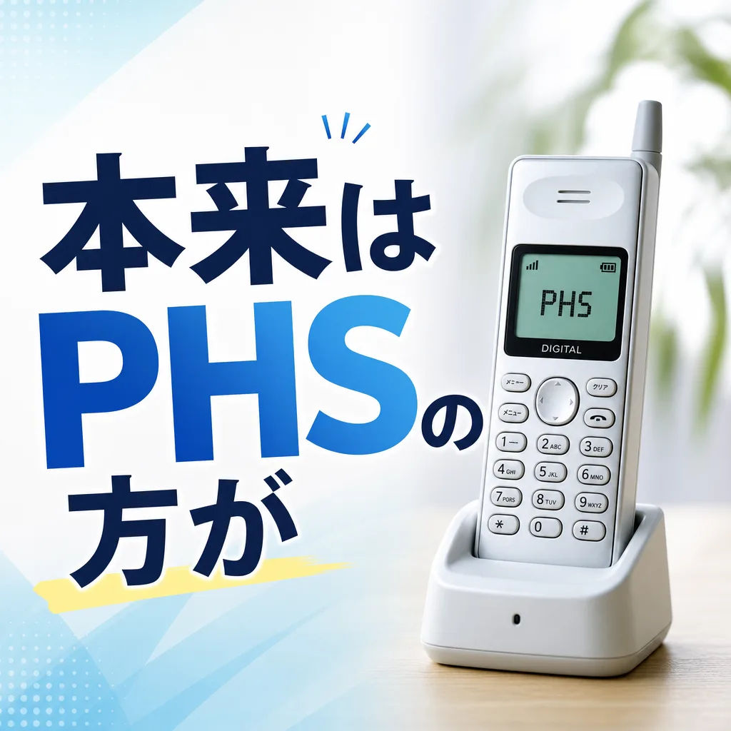 本来はPHSの方が