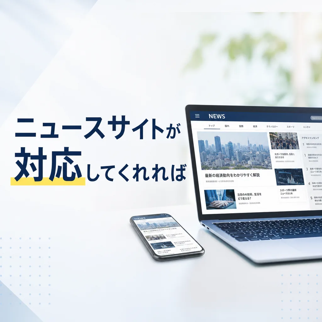 ニュースサイトが対応してくれれば