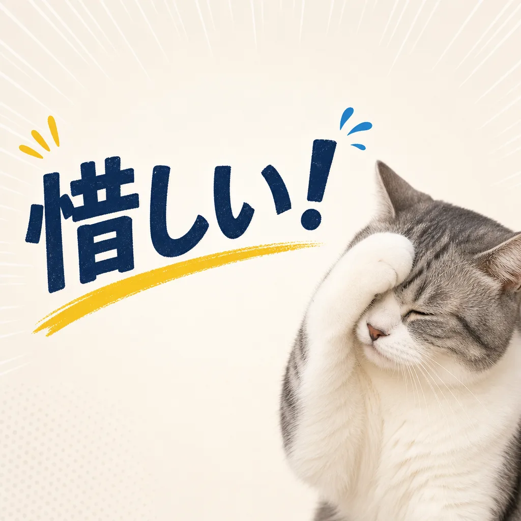 惜しい！