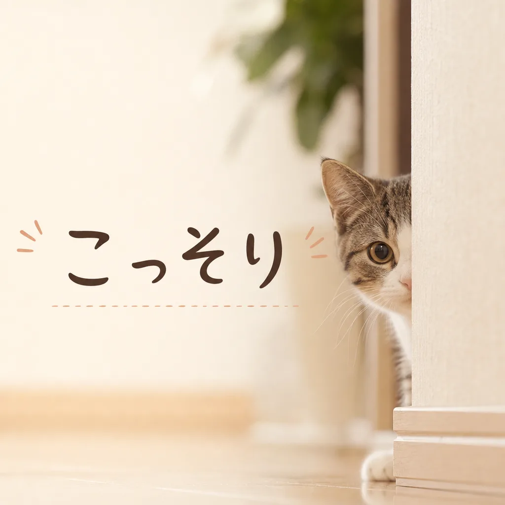 こっそり