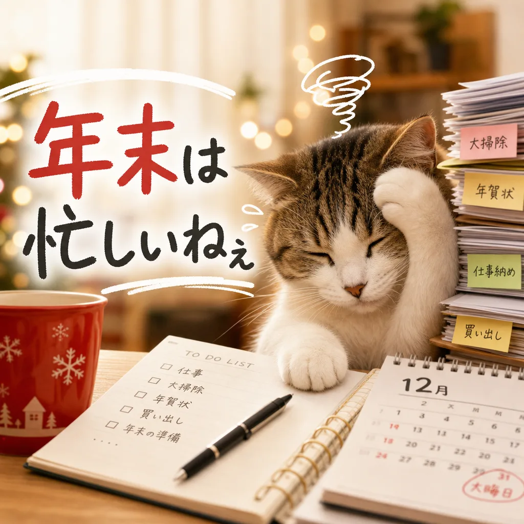 年末は忙しいねぇ