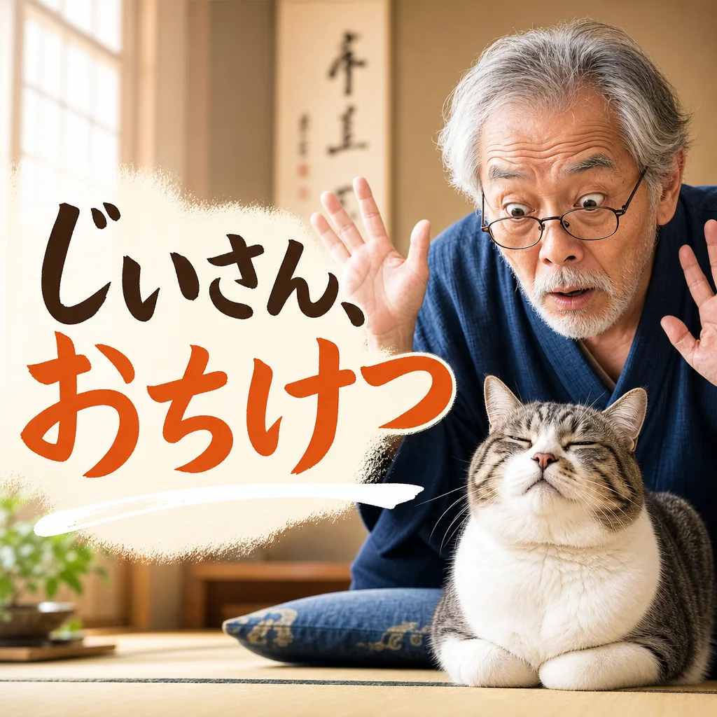 じいさん、おちけつ