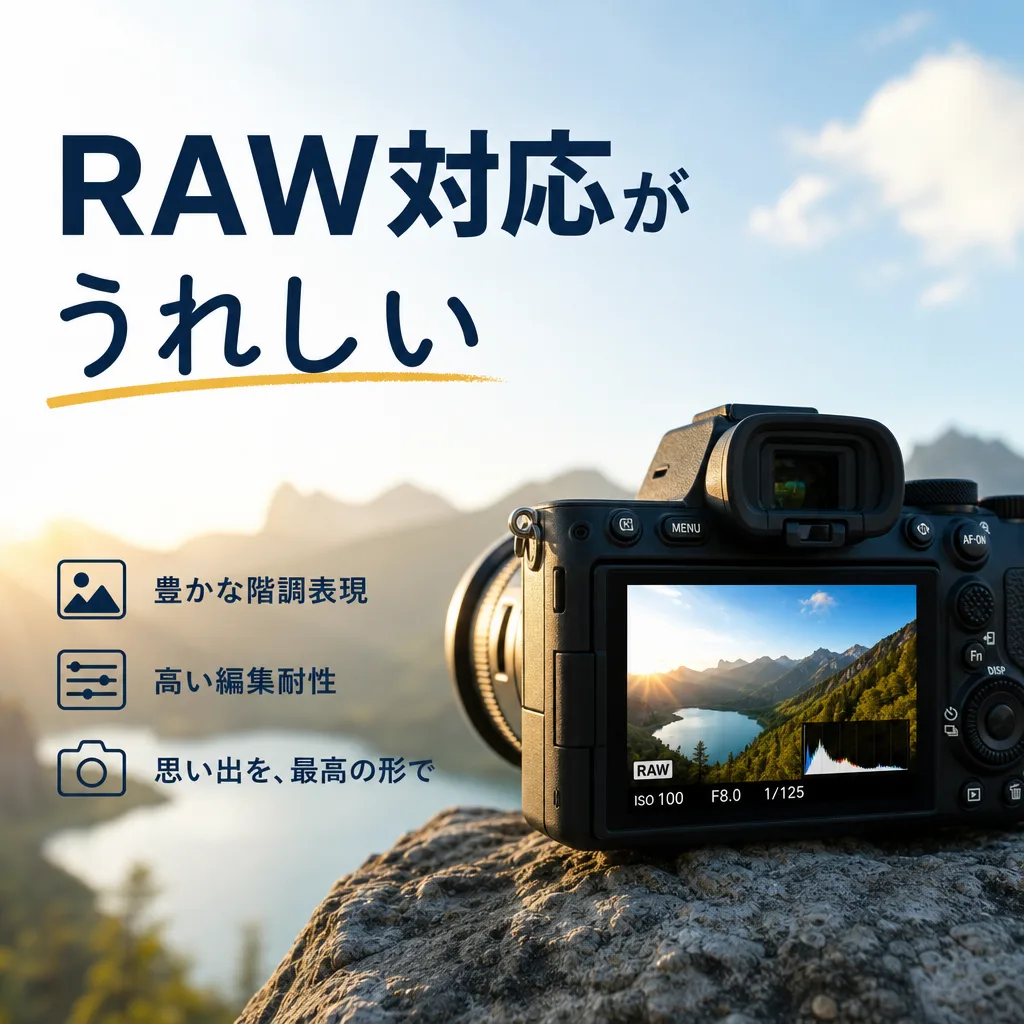 RAW対応がうれしい