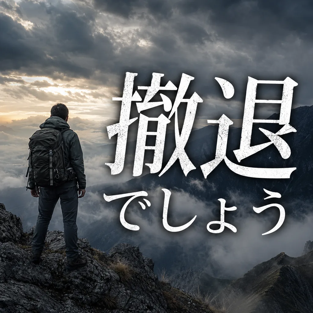 撤退でしょう