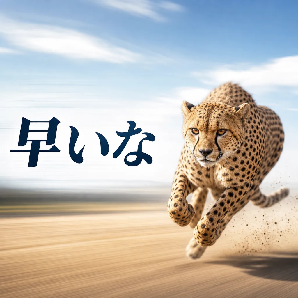 早いな