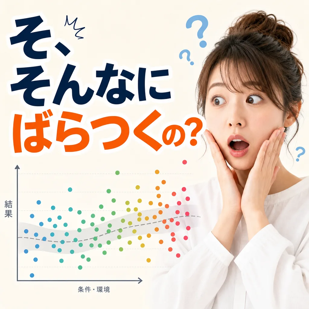 そ、そんなにばらつくの？