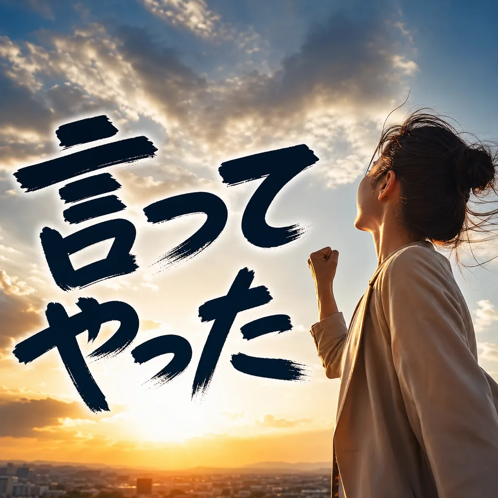 言ってやった