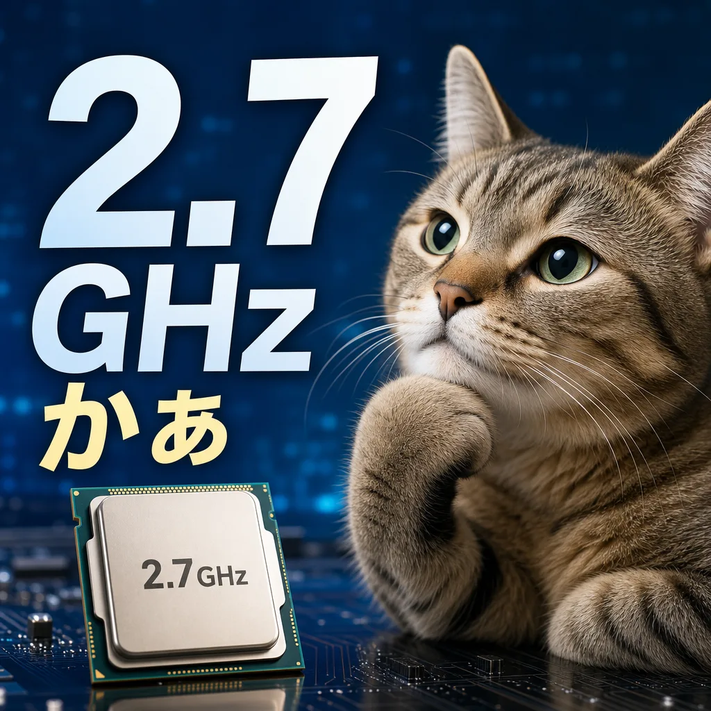 2.7GHzかぁ