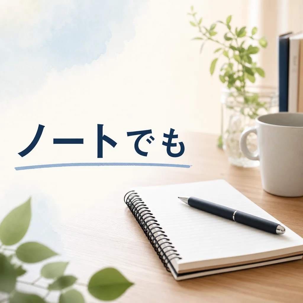ノートでも