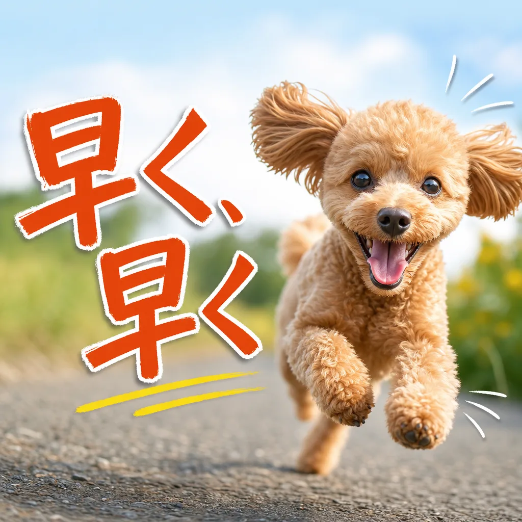 早く、早く