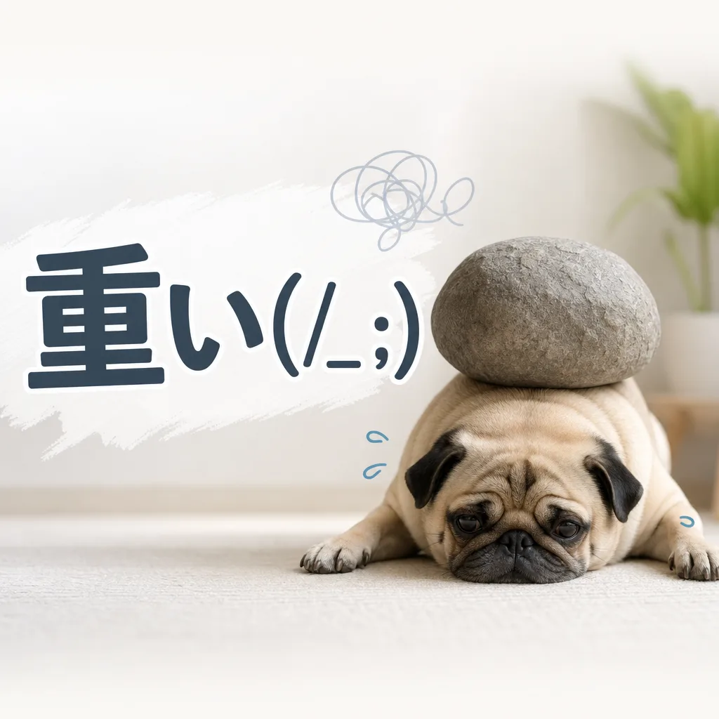 重い(/_;)