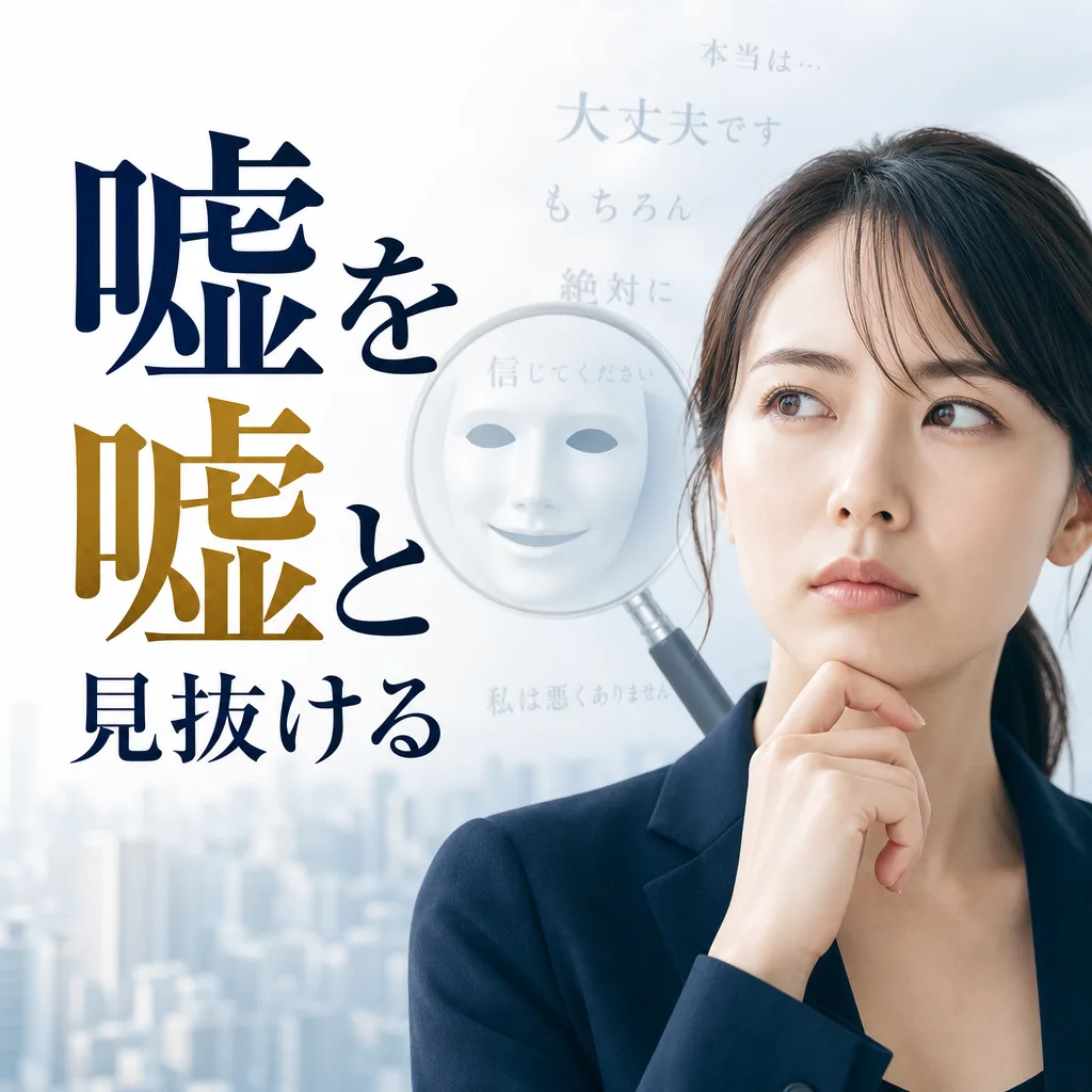 嘘を嘘と見抜ける