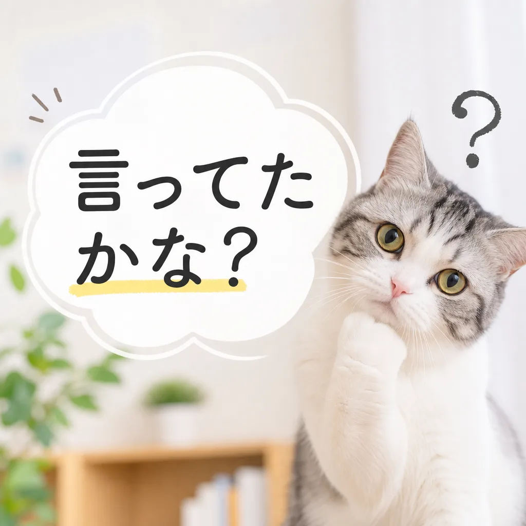 言ってたかな？