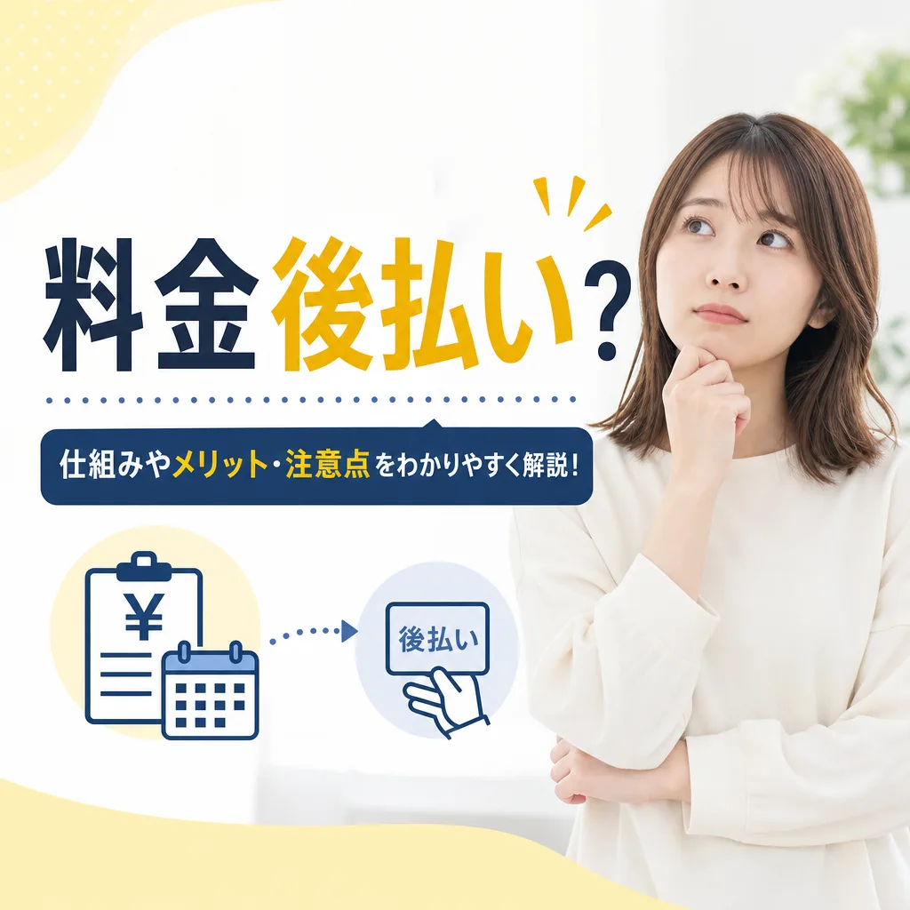 料金後払い?