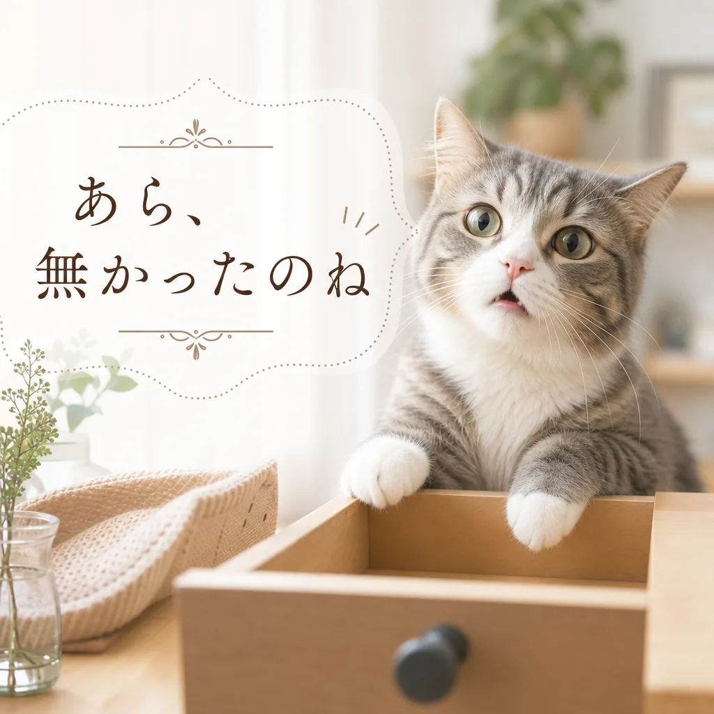 あら、無かったのね
