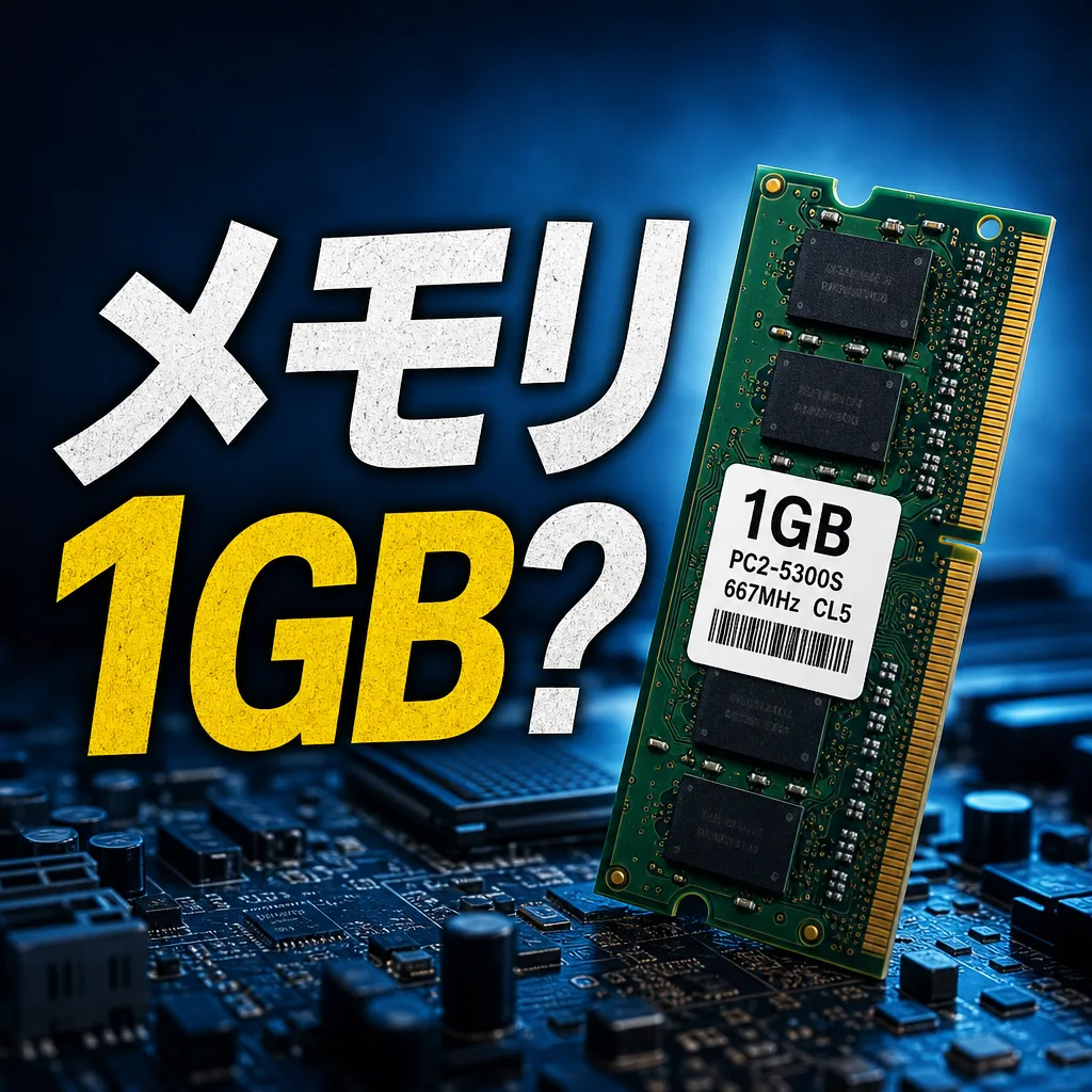 メモリ1GB?