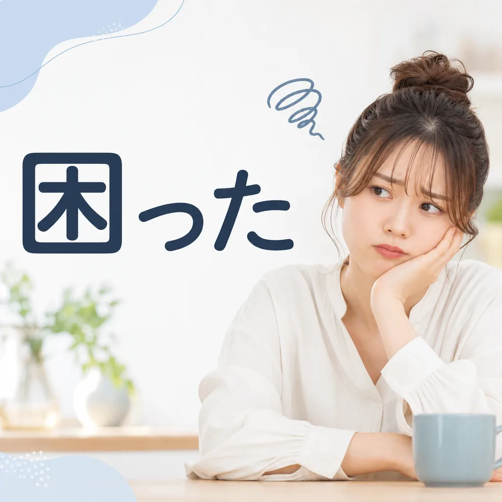 困った