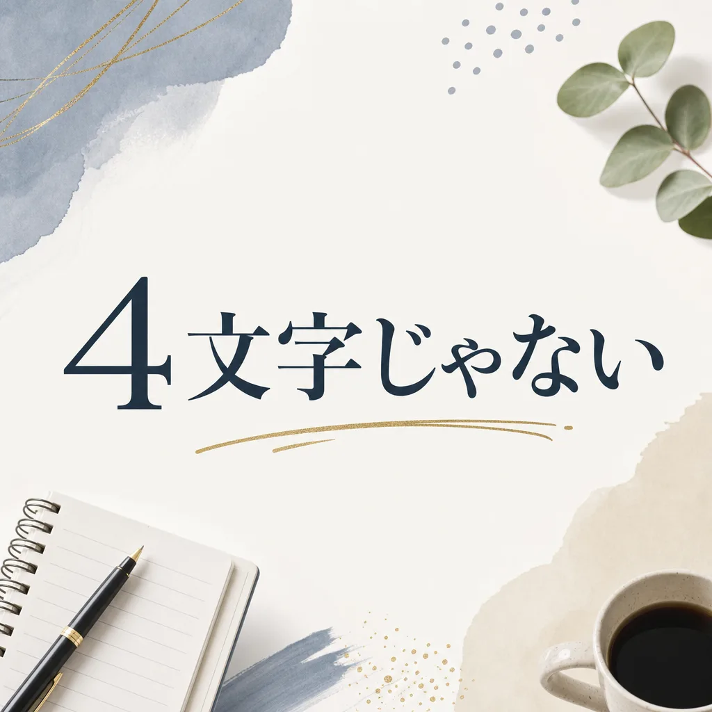 4文字じゃない