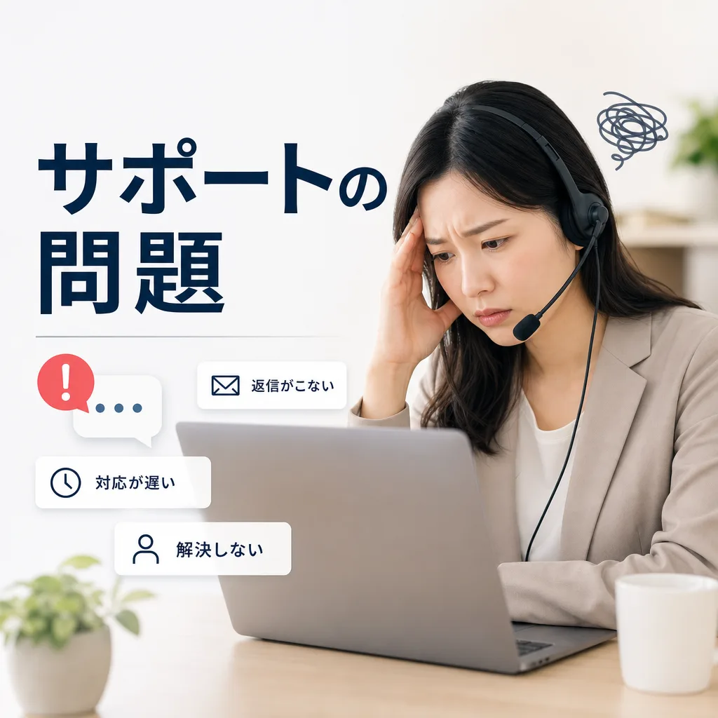 サポートの問題