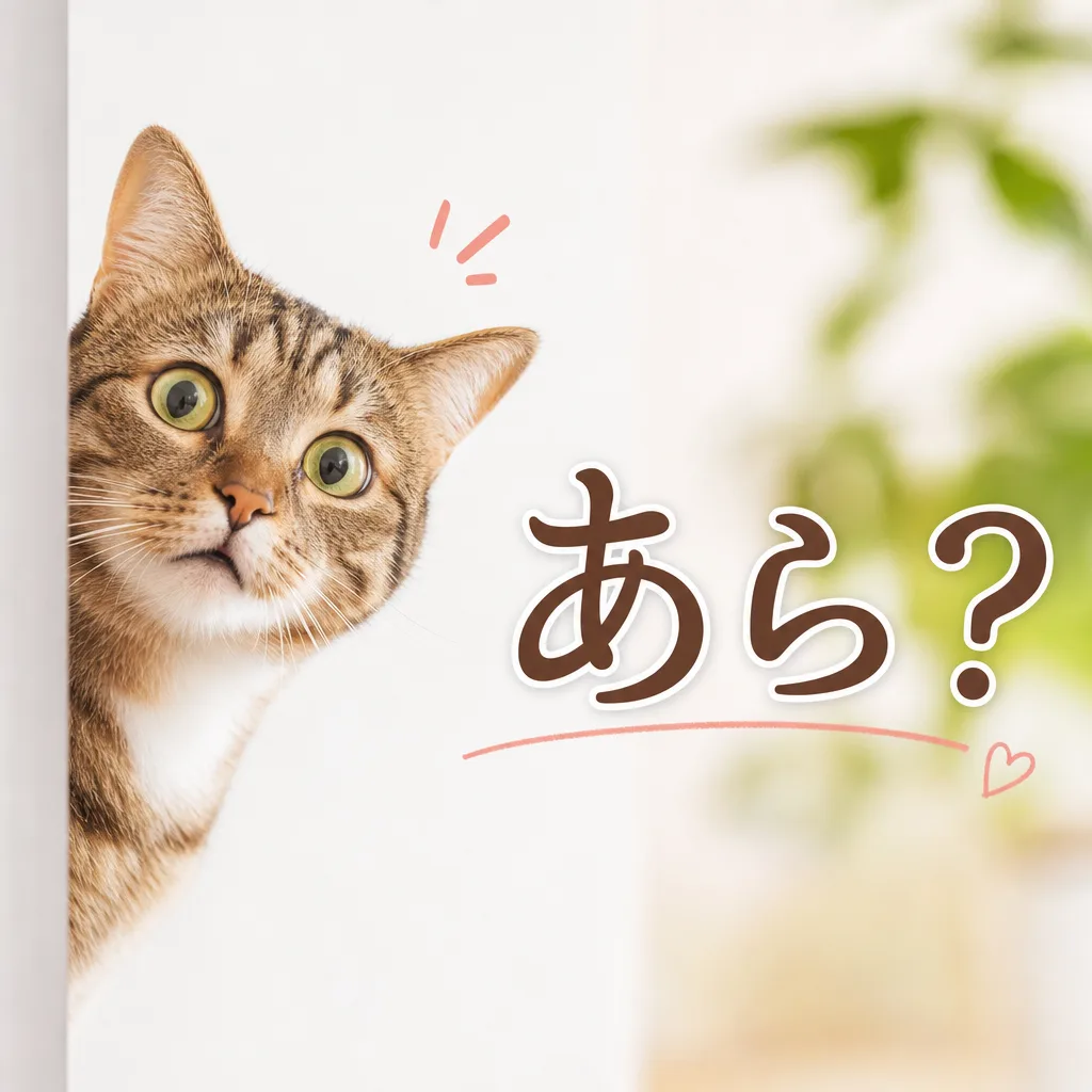 あら?