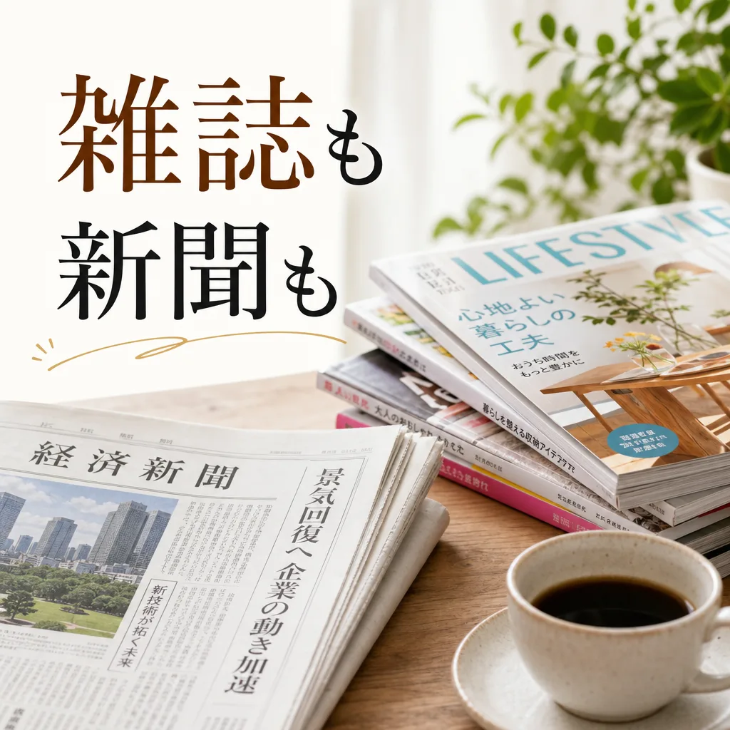 雑誌も新聞も