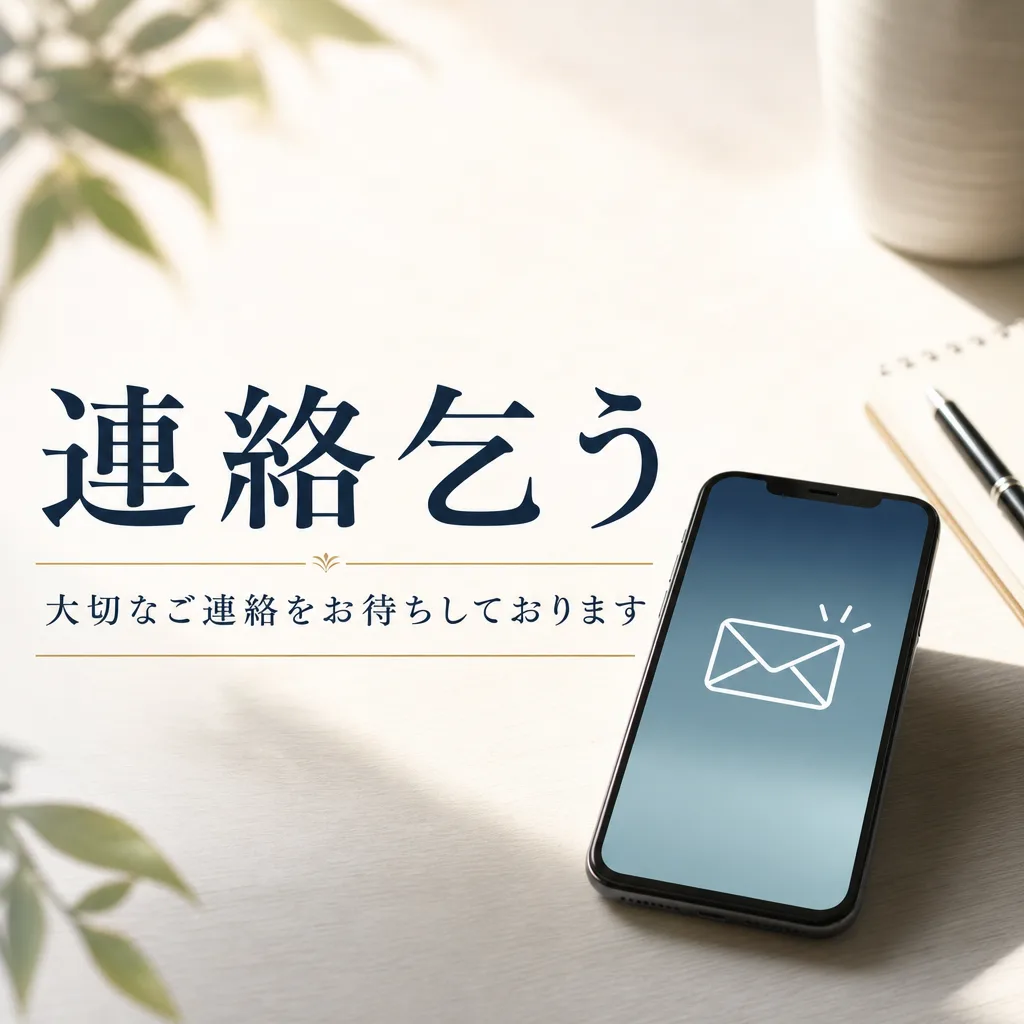 連絡乞う