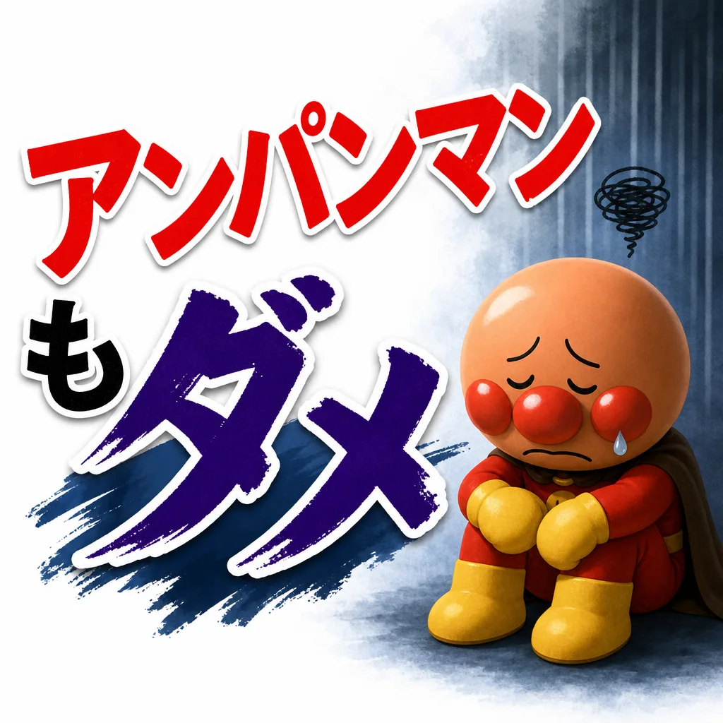 アンパンマンもダメ