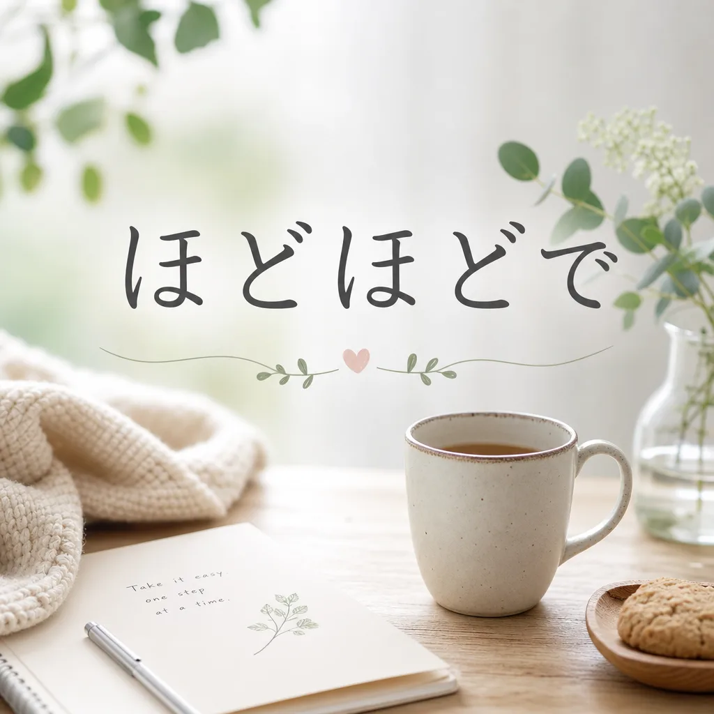 ほどほどで