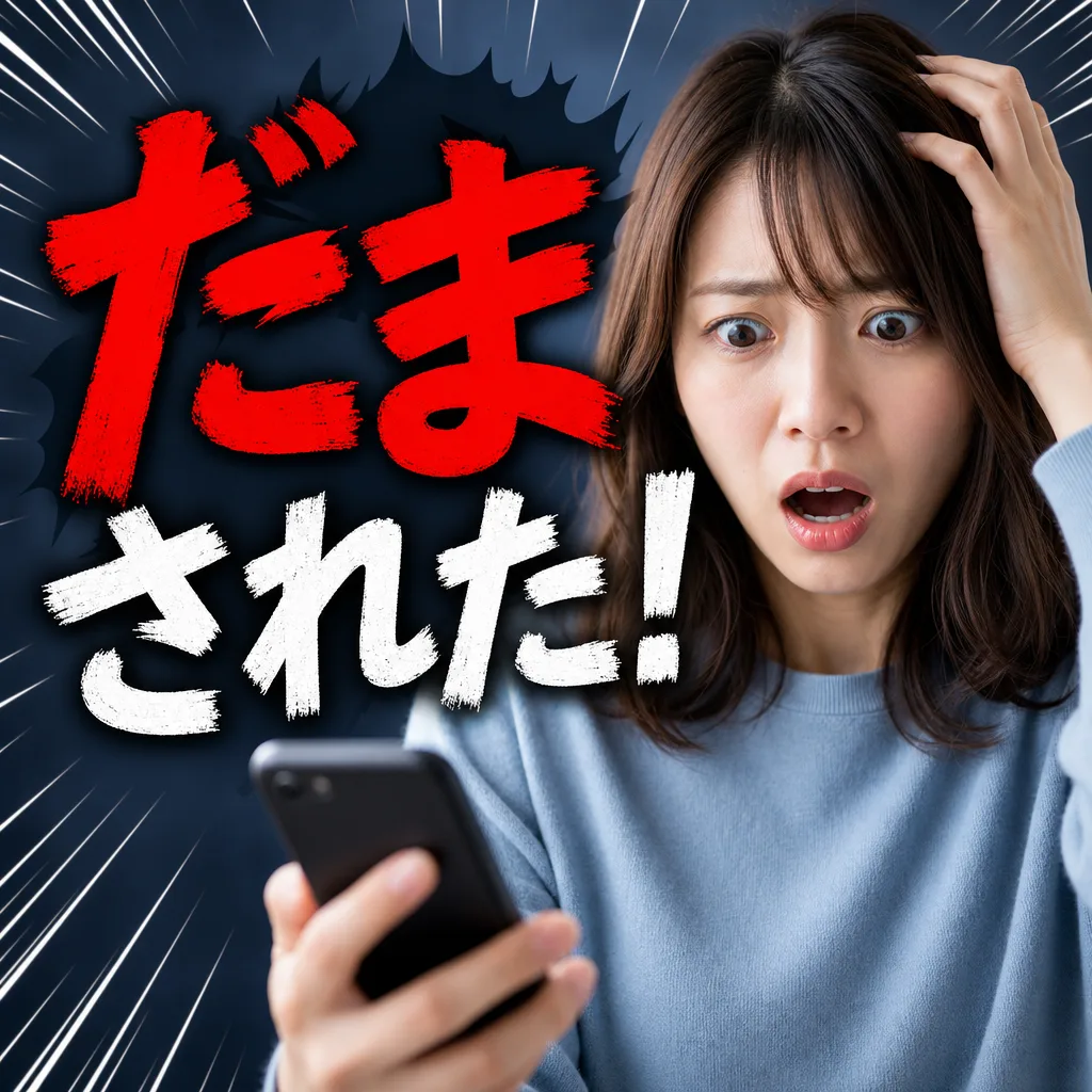 だまされた！