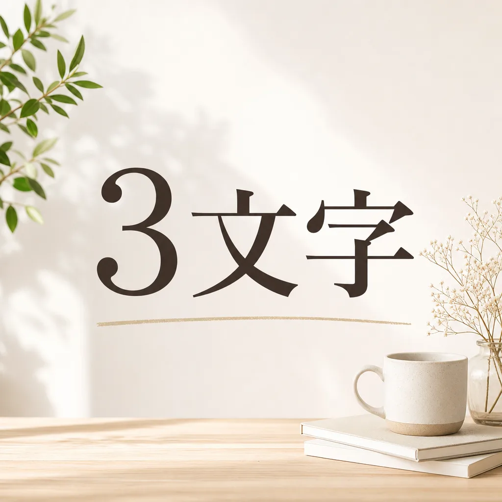 3文字