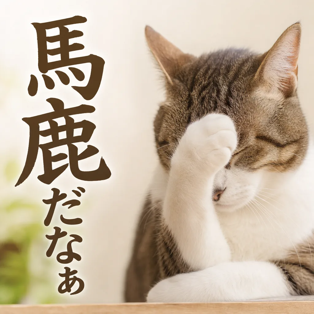 馬鹿だなぁ