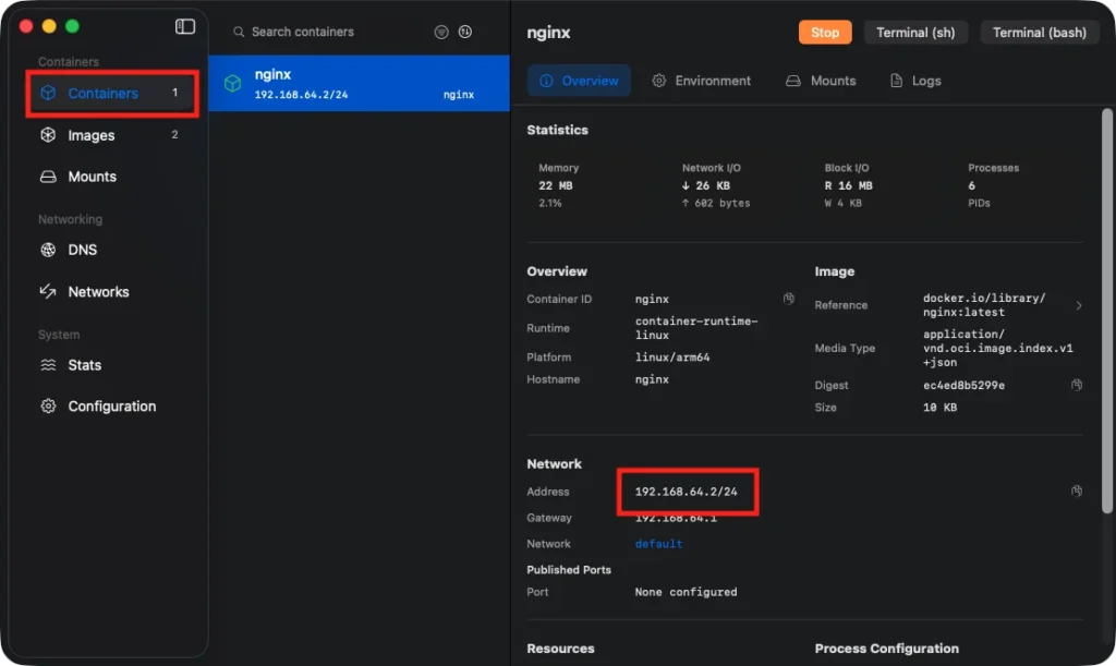 Apple containerでDocker Desktopを入れ替える
