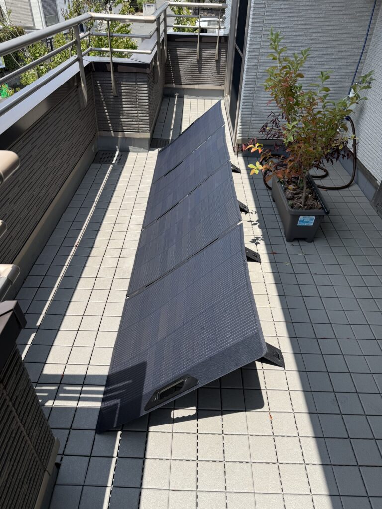 仮設第２ベランダ太陽光発電所