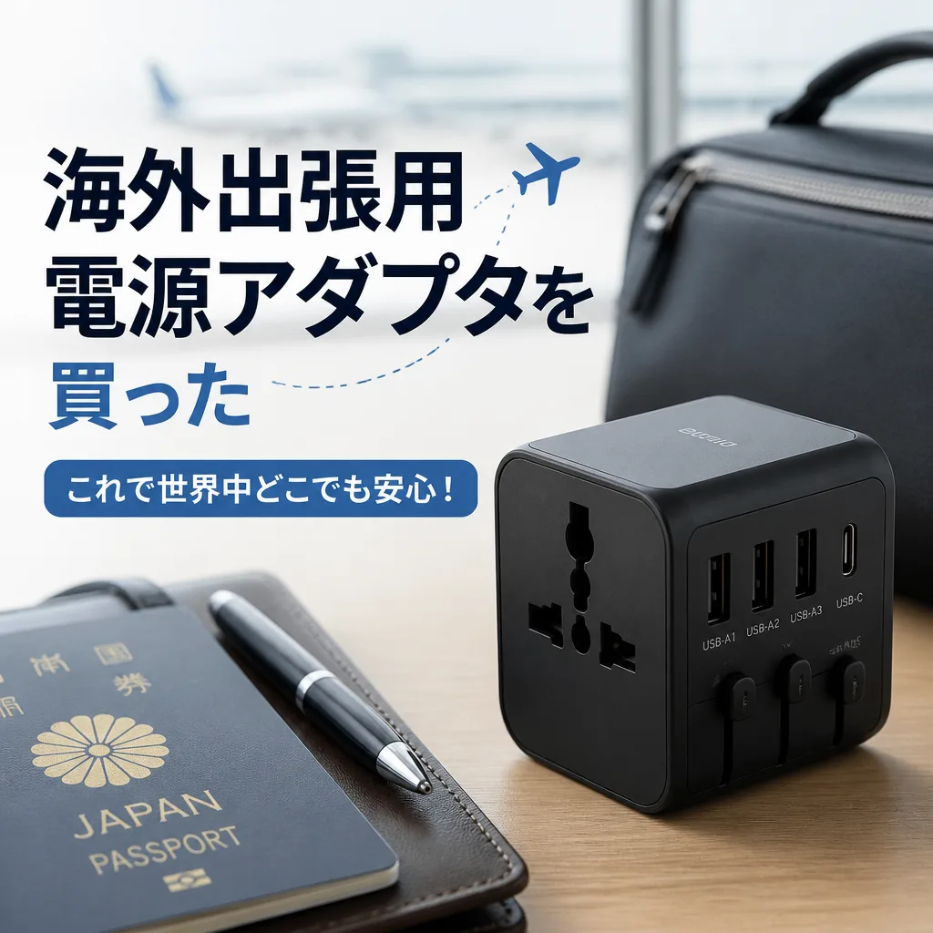 海外出張用電源アダプタを買った