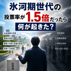 氷河期世代の投票率が1.5倍だったら何が起きた?
