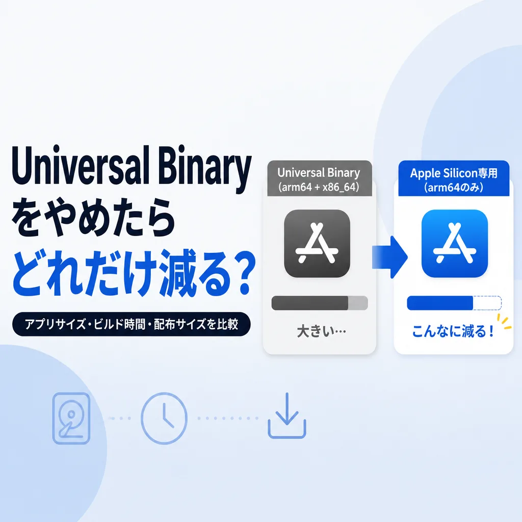 Universal Binaryをやめたらどれだけ減る？
